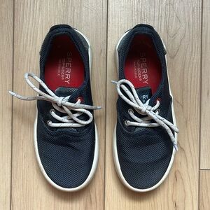 Sperry Kids Navy Mesh Sneakers with White Trim